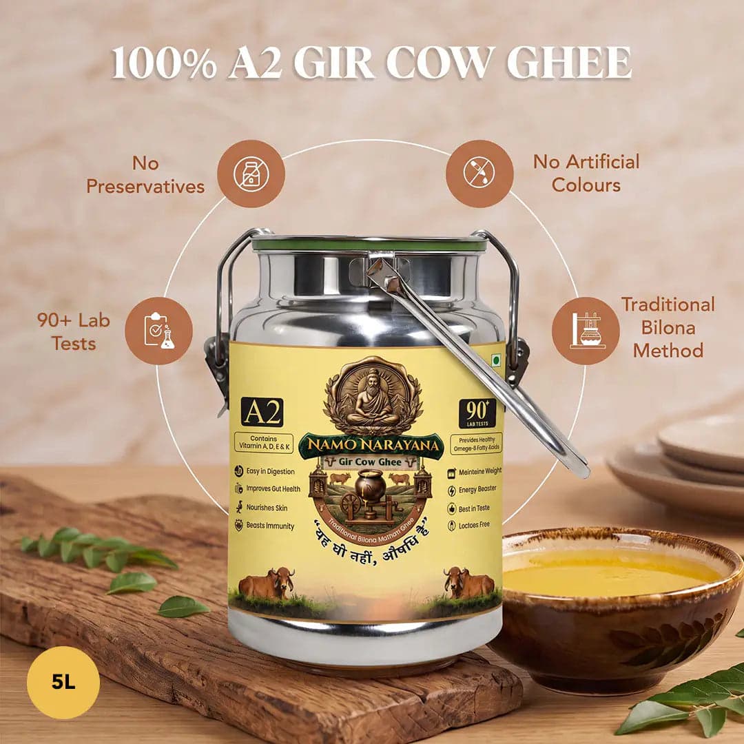 Pure A2 Gir Cow Ghee 5 Litre - photo 3
