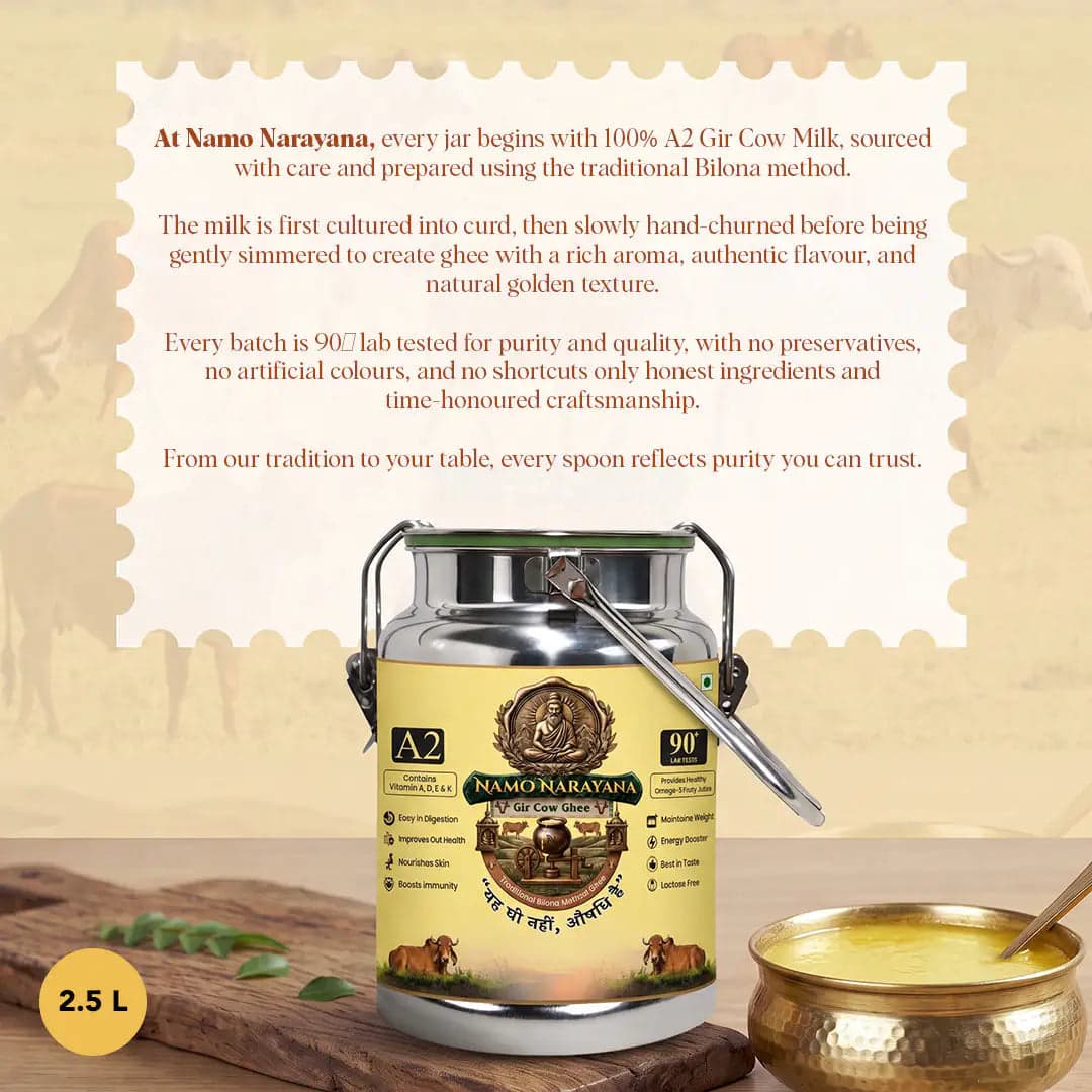 Pure A2 Gir Cow Ghee 2.5 Litre - photo 5