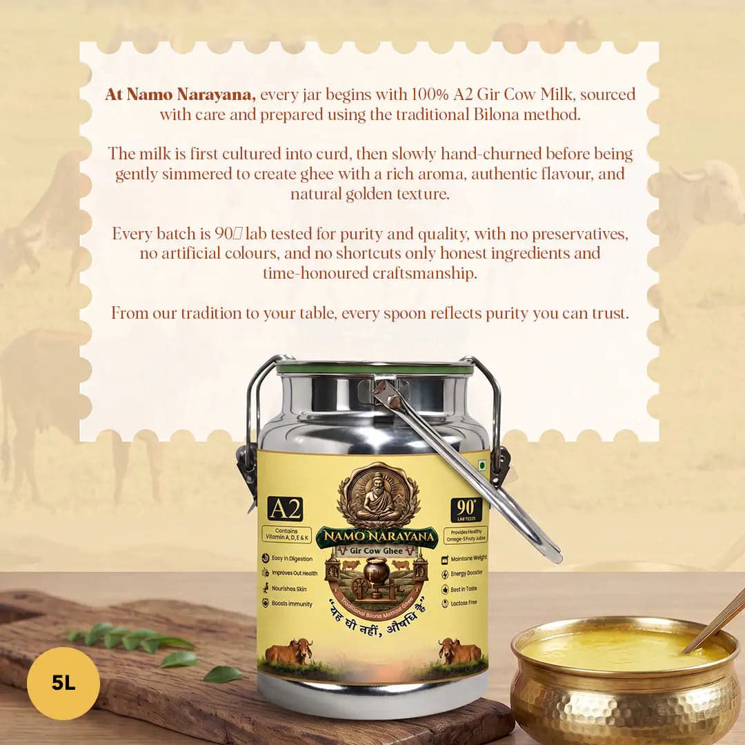 Pure A2 Gir Cow Ghee 5 Litre - photo 5