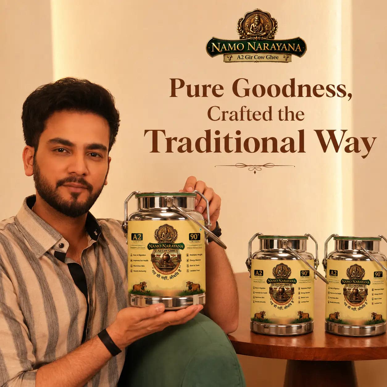 Pure A2 Gir Cow Ghee 5 Litre - photo 2